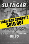 SU TA GAR, 35 aniversario del disco JAIOTZE BASATIA ¡¡ SOLD OUT !!